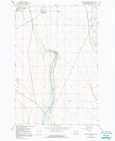 United States Geological Survey Grant Orchards, WA (1956, 24000-Scale) digital map