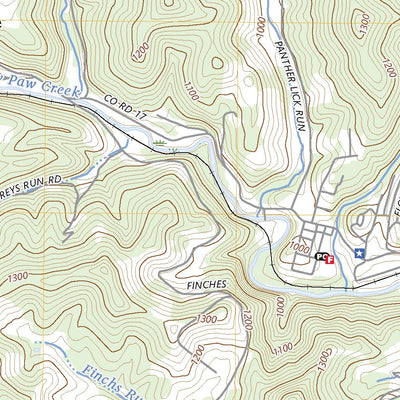 United States Geological Survey Grant Town, WV (2023, 24000-Scale) digital map