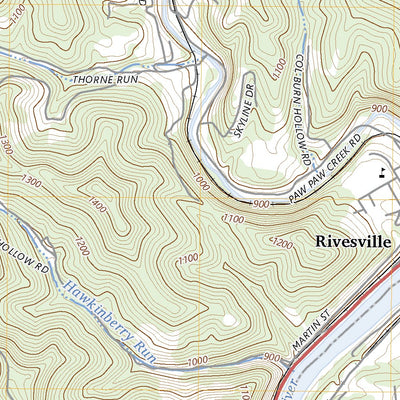 United States Geological Survey Grant Town, WV (2023, 24000-Scale) digital map