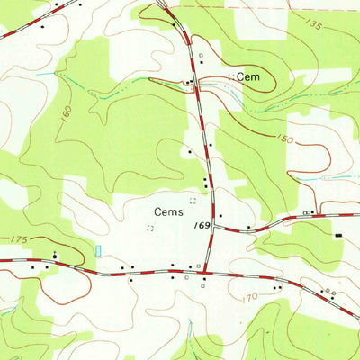 United States Geological Survey Grantham, NC (1974, 24000-Scale) digital map