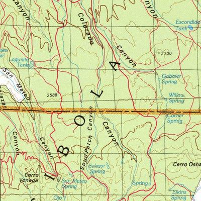 United States Geological Survey Grants, NM (1978, 100000-Scale) digital map