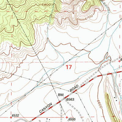 United States Geological Survey Grants, NM (1995, 24000-Scale) digital map