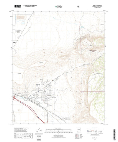 United States Geological Survey Grants, NM (2020, 24000-Scale) digital map