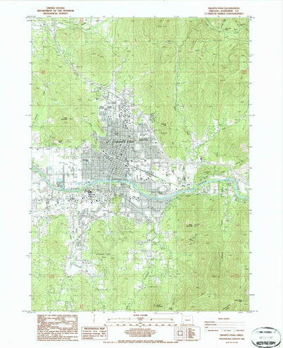 Grants Pass, OR (1986, 24000-Scale) Map by United States Geological ...