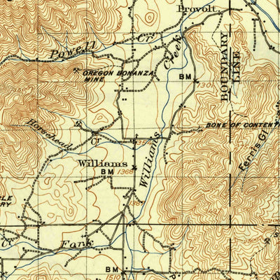 United States Geological Survey Grants Pass, OR-CA (1908, 125000-Scale) digital map