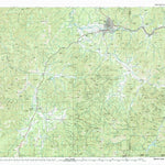United States Geological Survey Grants Pass, OR-CA (1989, 100000-Scale) digital map