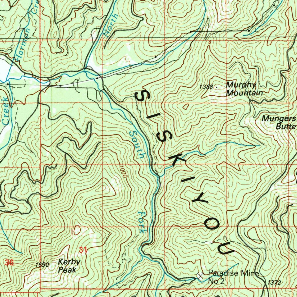 Grants Pass, OR-CA (1989, 100000-Scale) Map by United States Geological ...