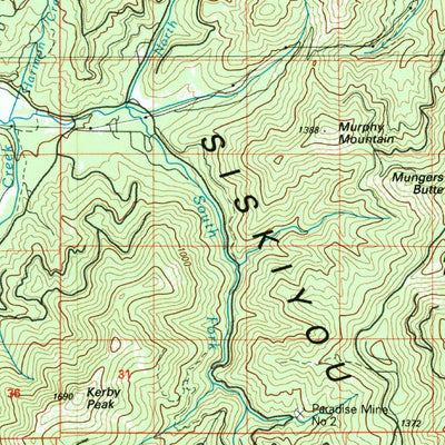 United States Geological Survey Grants Pass, OR-CA (1989, 100000-Scale) digital map