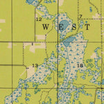 United States Geological Survey Grantsburg, WI-MN (1950, 48000-Scale) digital map