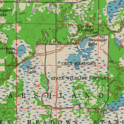 United States Geological Survey Grantsburg, WI-MN (1962, 62500-Scale) digital map