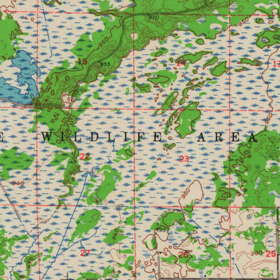 United States Geological Survey Grantsburg, WI-MN (1962, 62500-Scale) digital map