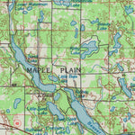 United States Geological Survey Grantsburg, WI-MN (1985, 100000-Scale) digital map