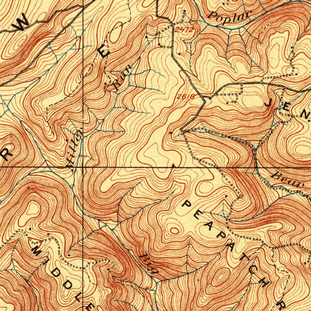 Grantsville, MD-PA (1904, 62500-Scale) Map by United States Geological ...