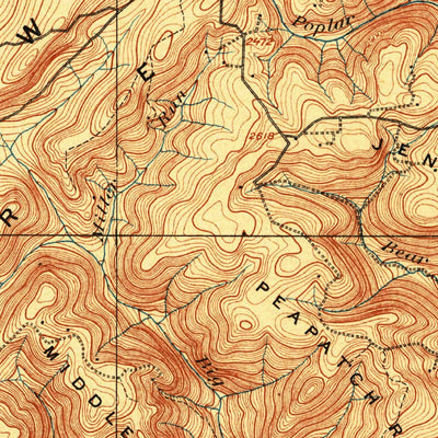 United States Geological Survey Grantsville, MD-PA (1904, 62500-Scale) digital map