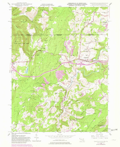 United States Geological Survey Grantsville, MD-PA (1946, 24000-Scale) digital map
