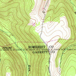 United States Geological Survey Grantsville, MD-PA (1946, 24000-Scale) digital map