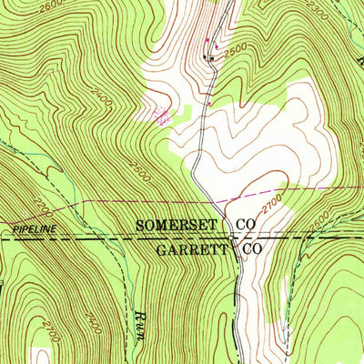 United States Geological Survey Grantsville, MD-PA (1946, 24000-Scale) digital map