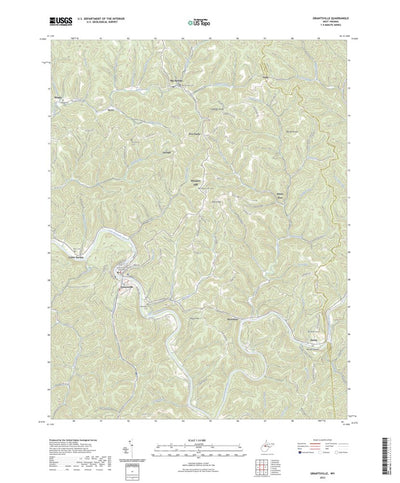 United States Geological Survey Grantsville, WV (2023, 24000-Scale) digital map