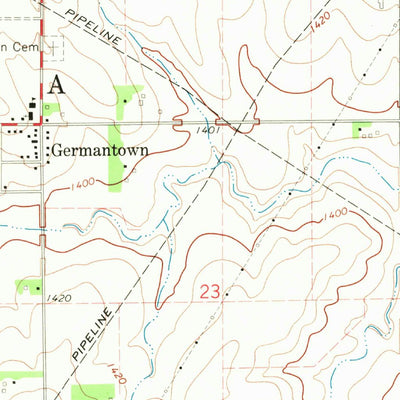 United States Geological Survey Granville East, IA (1969, 24000-Scale) digital map