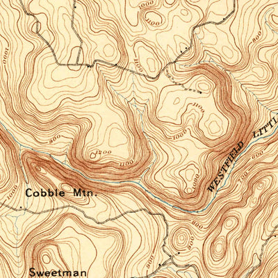 United States Geological Survey Granville, MA-CT (1893, 62500-Scale) digital map