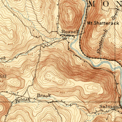 United States Geological Survey Granville, MA-CT (1893, 62500-Scale) digital map