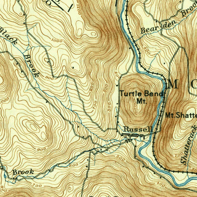 United States Geological Survey Granville, MA-CT (1895, 62500-Scale) digital map