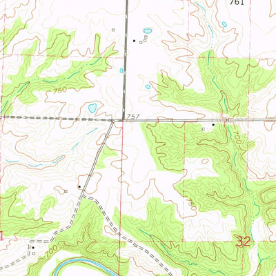 United States Geological Survey Granville, MO (1960, 24000-Scale) digital map