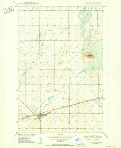 United States Geological Survey Granville, ND (1949, 24000-Scale) digital map