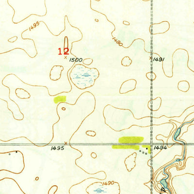 United States Geological Survey Granville NW, ND (1949, 24000-Scale) digital map