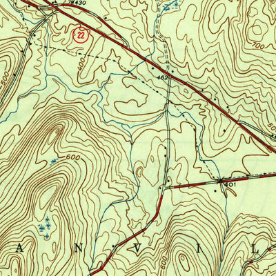 United States Geological Survey Granville, NY-VT (1946, 31680-Scale) digital map
