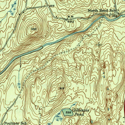 United States Geological Survey Granville, NY-VT (1946, 31680-Scale) digital map