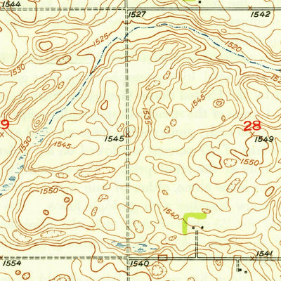 United States Geological Survey Granville SW, ND (1949, 24000-Scale) digital map
