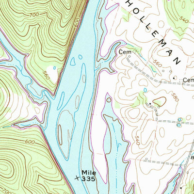 United States Geological Survey Granville, TN (1968, 24000-Scale) digital map