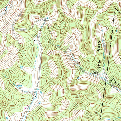 United States Geological Survey Granville, TN (1968, 24000-Scale) digital map