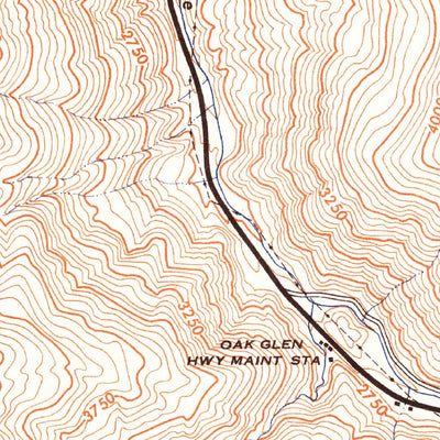 United States Geological Survey Grapevine, CA (1942, 24000-Scale) digital map