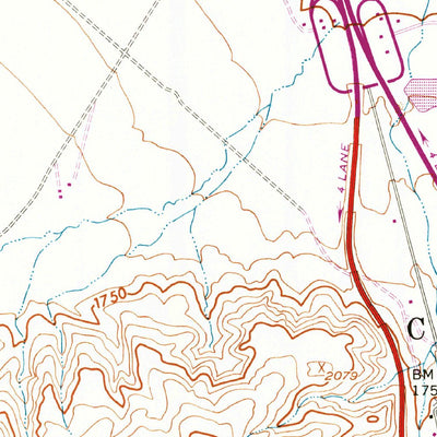 United States Geological Survey Grapevine, CA (1958, 24000-Scale) digital map