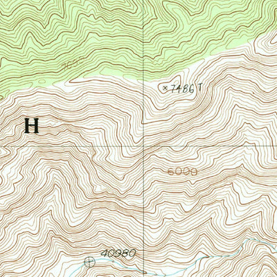 United States Geological Survey Grapevine Peak, NV-CA (1988, 24000-Scale) digital map