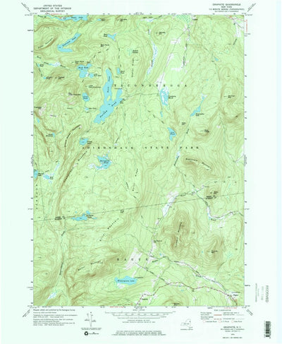 United States Geological Survey Graphite, NY (1973, 24000-Scale) digital map