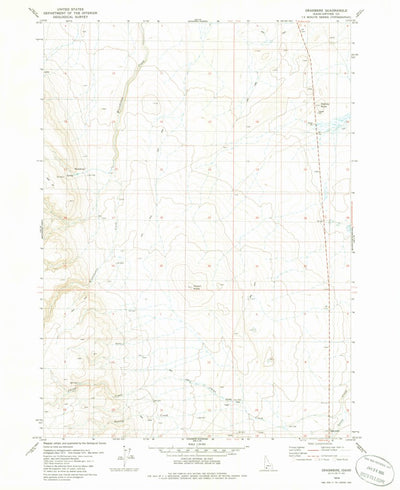 United States Geological Survey Grasmere, ID (1979, 24000-Scale) digital map