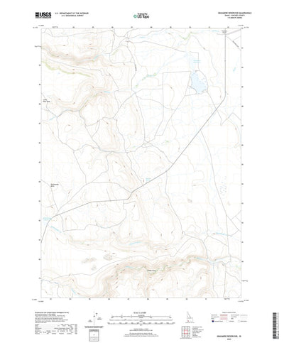United States Geological Survey Grasmere Reservoir, ID (2020, 24000-Scale) digital map