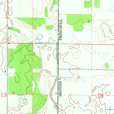 United States Geological Survey Grass Creek, IN (1960, 24000-Scale) digital map
