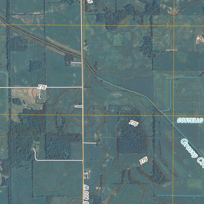 United States Geological Survey Grass Creek, IN (2010, 24000-Scale) digital map