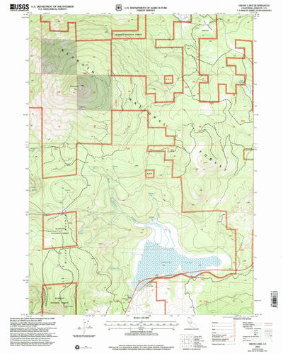 United States Geological Survey Grass Lake, CA (2001, 24000-Scale) digital map