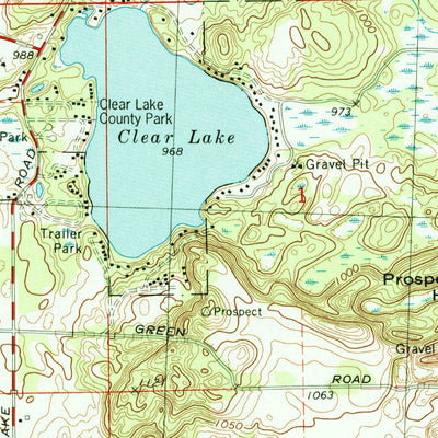 United States Geological Survey Grass Lake, MI (1998, 24000-Scale) digital map