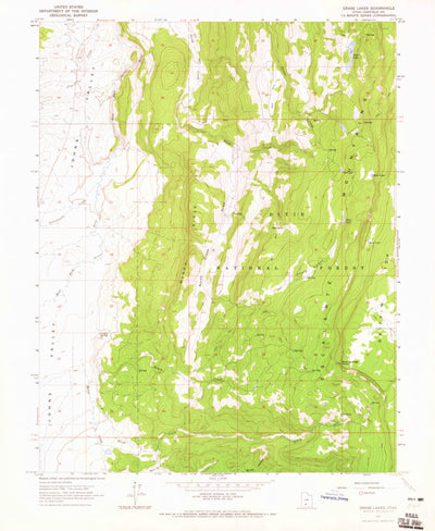 United States Geological Survey Grass Lakes, UT (1964, 24000-Scale) digital map