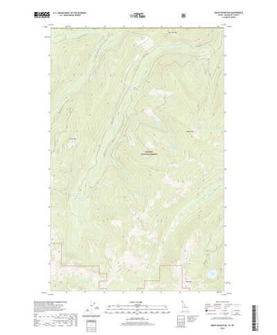 United States Geological Survey Grass Mountain, ID (2020, 24000-Scale) digital map