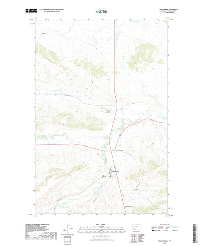 United States Geological Survey Grass Range, MT (2020, 24000-Scale) digital map