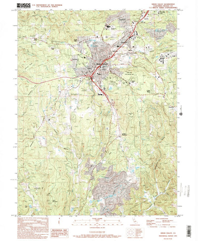 United States Geological Survey Grass Valley, CA (1995, 24000-Scale) digital map