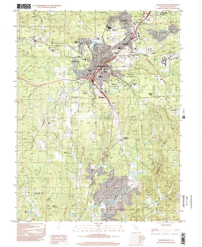 United States Geological Survey Grass Valley, CA (1998, 24000-Scale) digital map