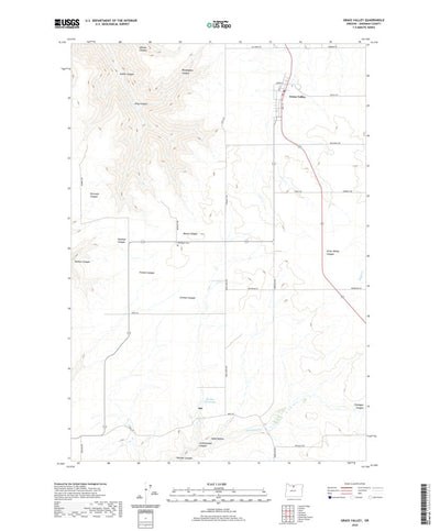 United States Geological Survey Grass Valley, OR (2020, 24000-Scale) digital map